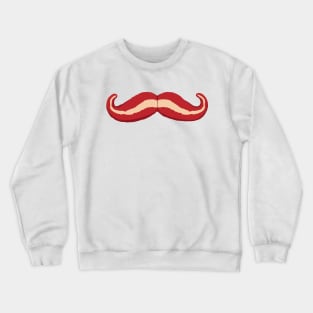 Bacon Mustache | funny | Comical | Stache | Crewneck Sweatshirt